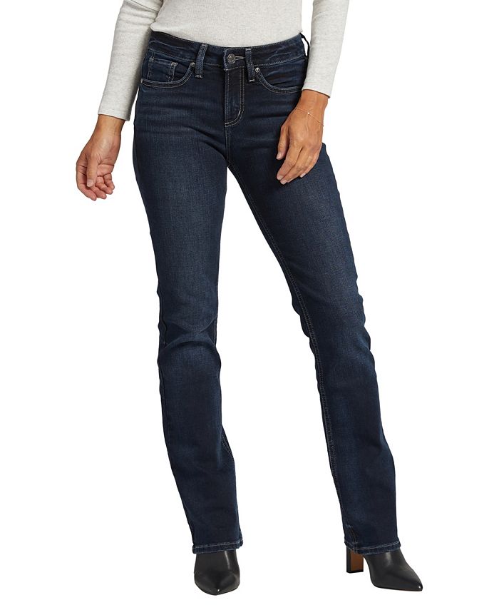 Silver Jeans Co. Women's Suki Mid Rise Slim Bootcut Jeans - Macy's
