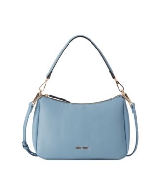Nine West Rhea Shoulder Crossbody Bag – PVC, Floral Detail, Dual Handles & Strap