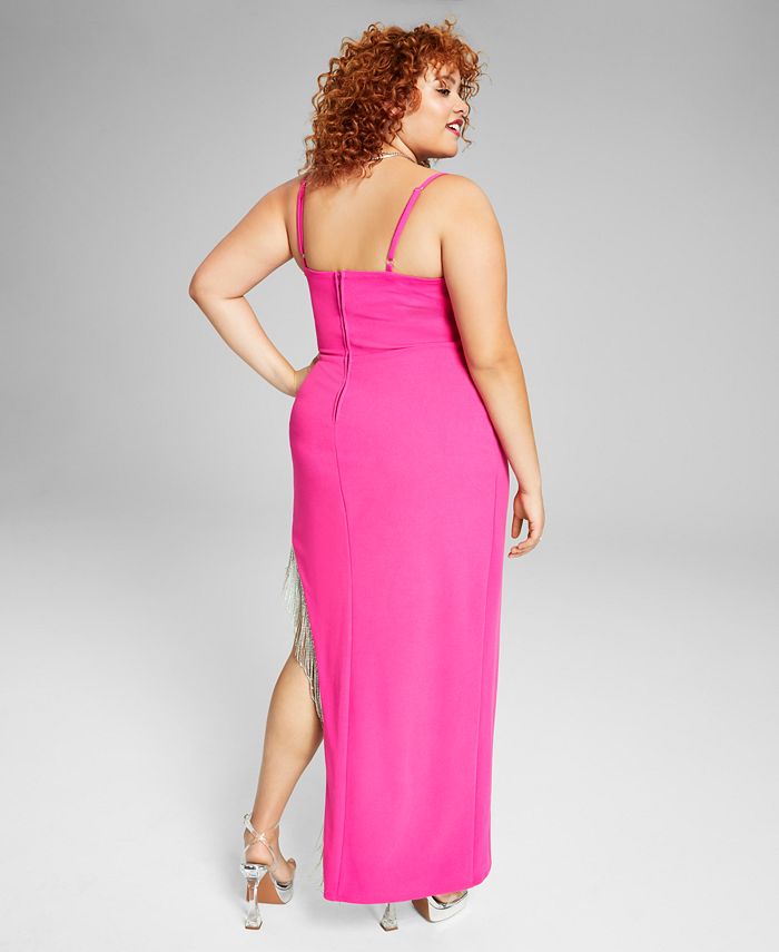 City Studios Trendy Plus Size HighSlit Gown & Reviews
