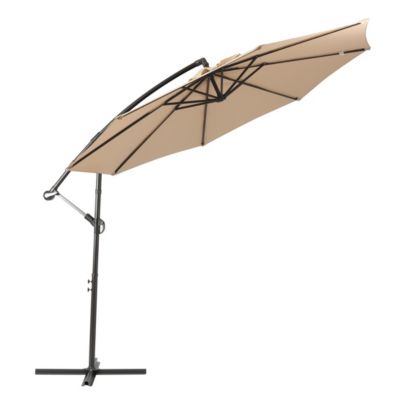 10 Ft Outdoor Patio Cantilever Offset Umbrella