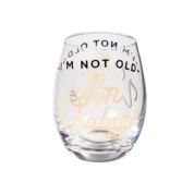 Wine Takes The Edge Off Adulting 17 OZ Stemless Wine Glass With Box