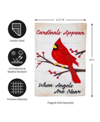 Flag When Angels Are Near Garden Linen Flag