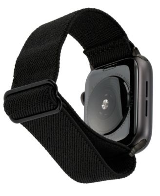 Black Woven Elastic Band designed for Apple Watch&reg; 42mm (Series 1-3 only) & 44/45/46/49mm (Ultra & Ultra 2)