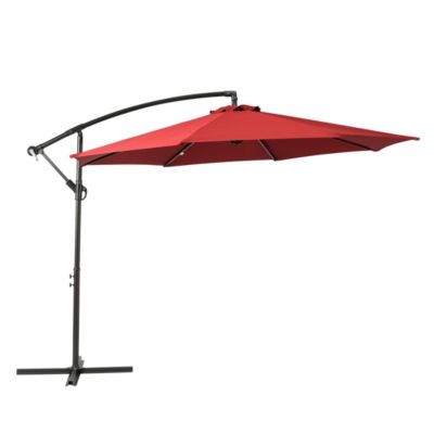 10 Ft Outdoor Patio Cantilever Offset Umbrella