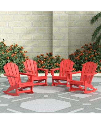Outdoor Adirondack Rocking Chair (Set of 4)
