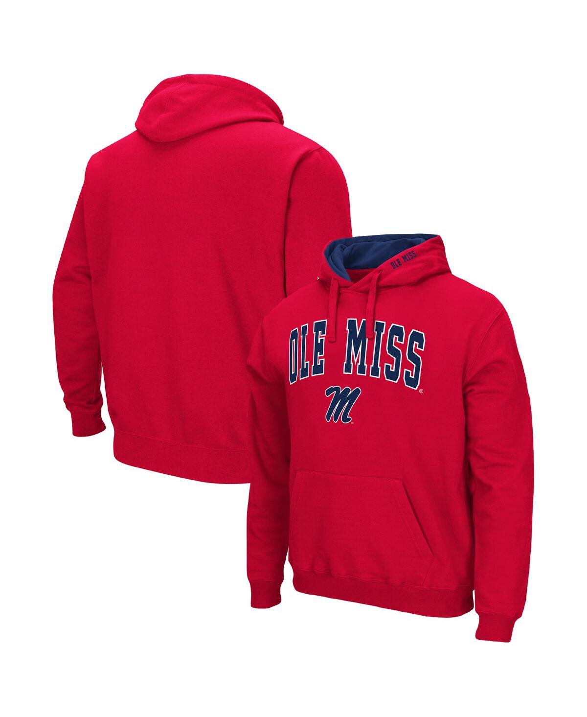 Colosseum Men's Nc State Wolfpack Arch & Logo 3.0 Full-zip Hoodie In Red