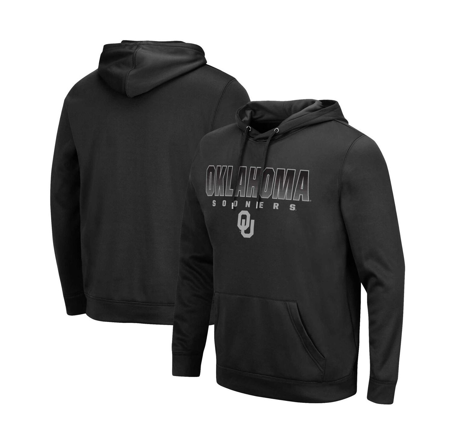 Men's Black Oklahoma Sooners Blackout 3.0 Pullover Hoodie