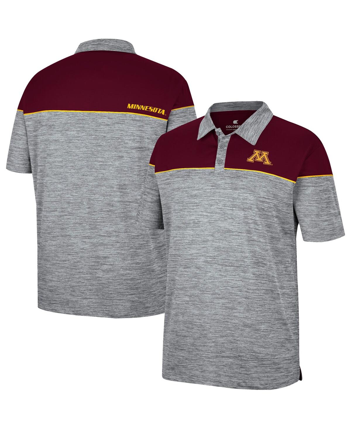 Men's Colosseum Maroon Minnesota Golden Gophers Birdie Polo Shirt - Maroon