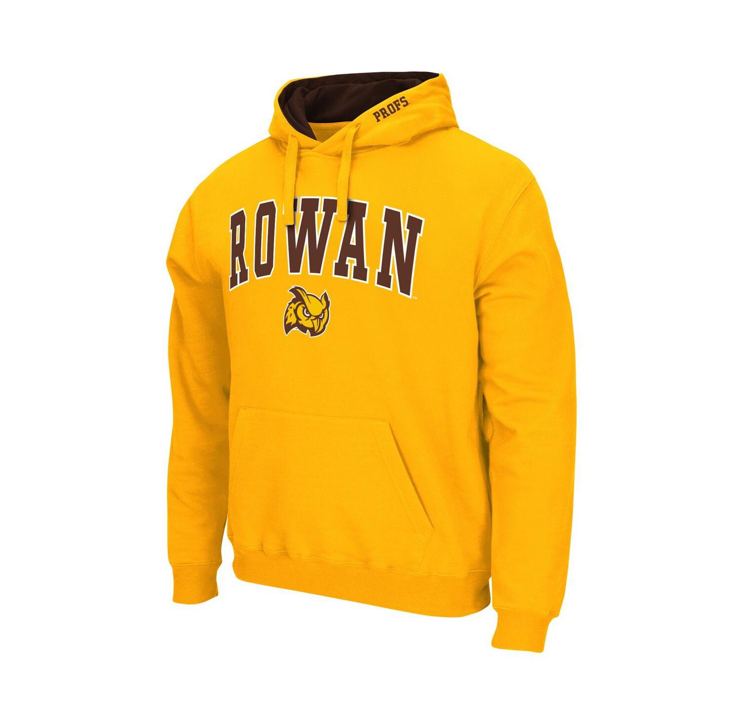Men's Gold Rowan Profs Arch & Logo Pullover Hoodie