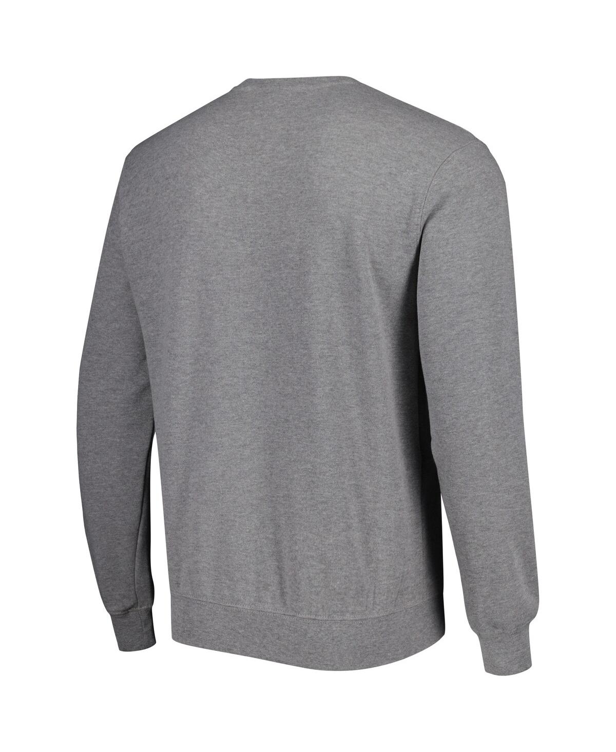Shop Colosseum Men's  Heathered Gray Baylor Bears Arch & Logo Pullover Sweatshirt