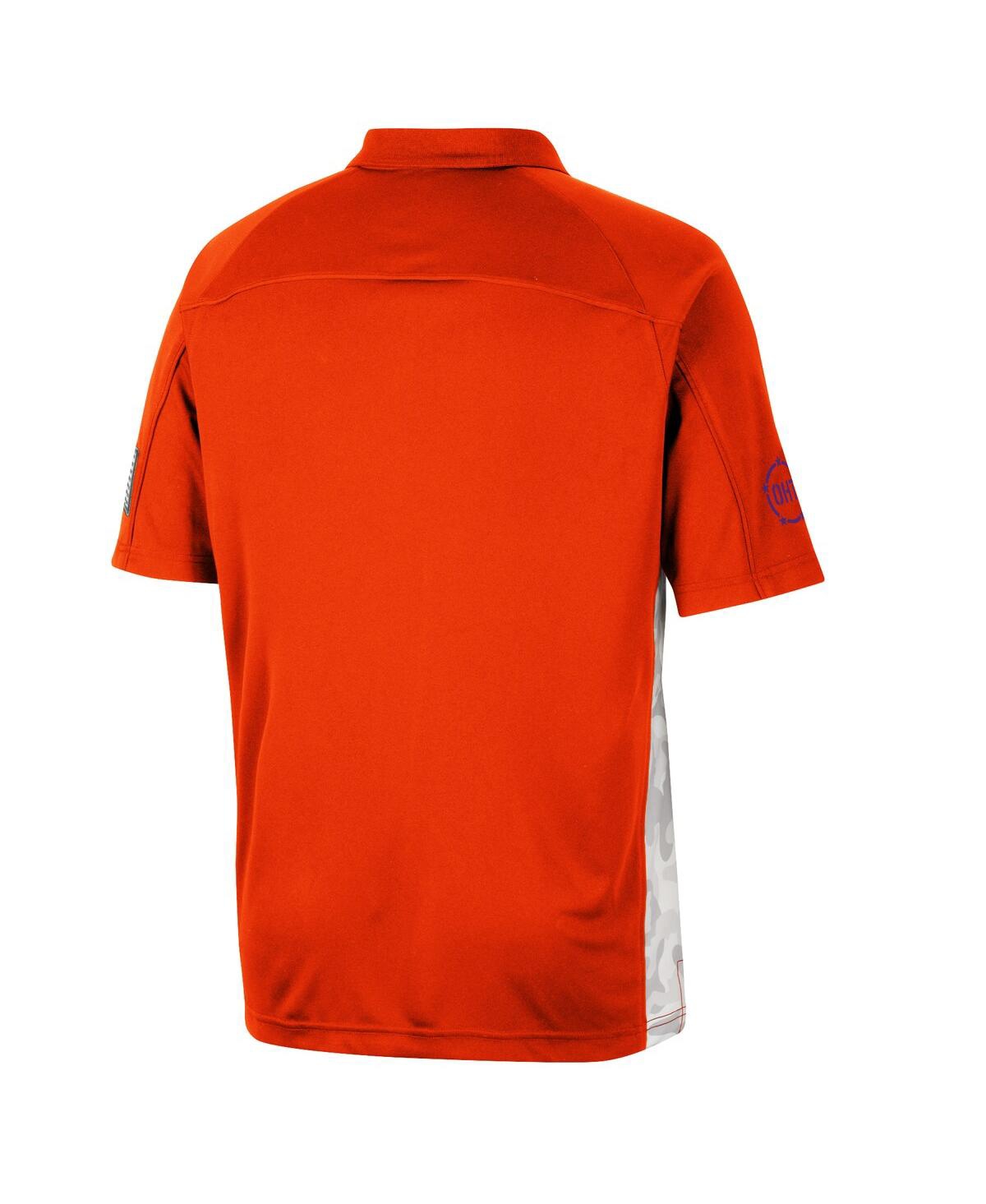 Shop Colosseum Men's  Orange Clemson Tigers Oht Military-inspired Appreciation Snow Camo Polo Shirt