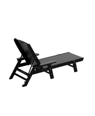 Adirondack Outdoor Chaise Lounge for Patio Garden Poolside
