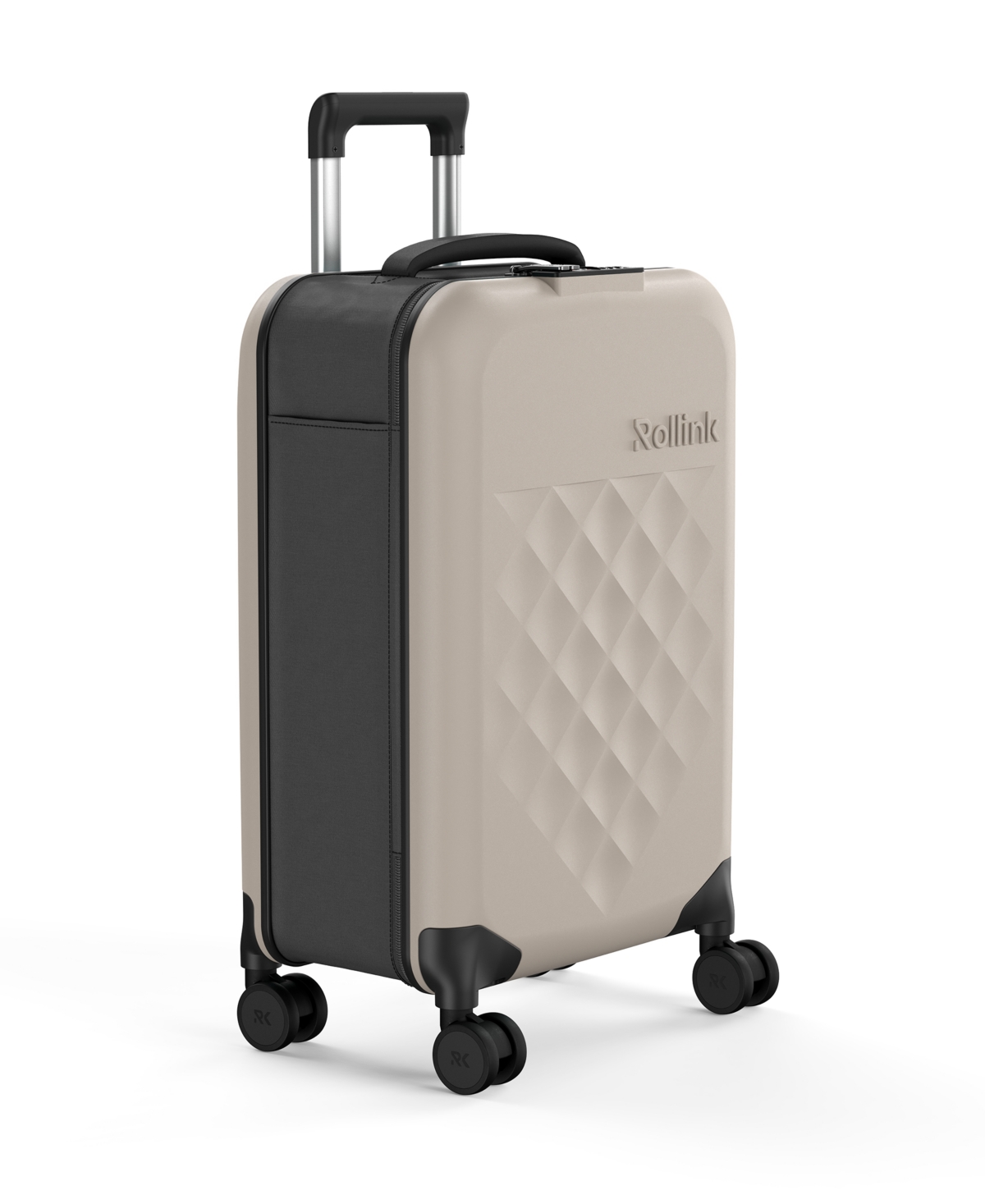 Rollink Flex 360 Carry-on 22" Spinner Suitcase In Medium Beige