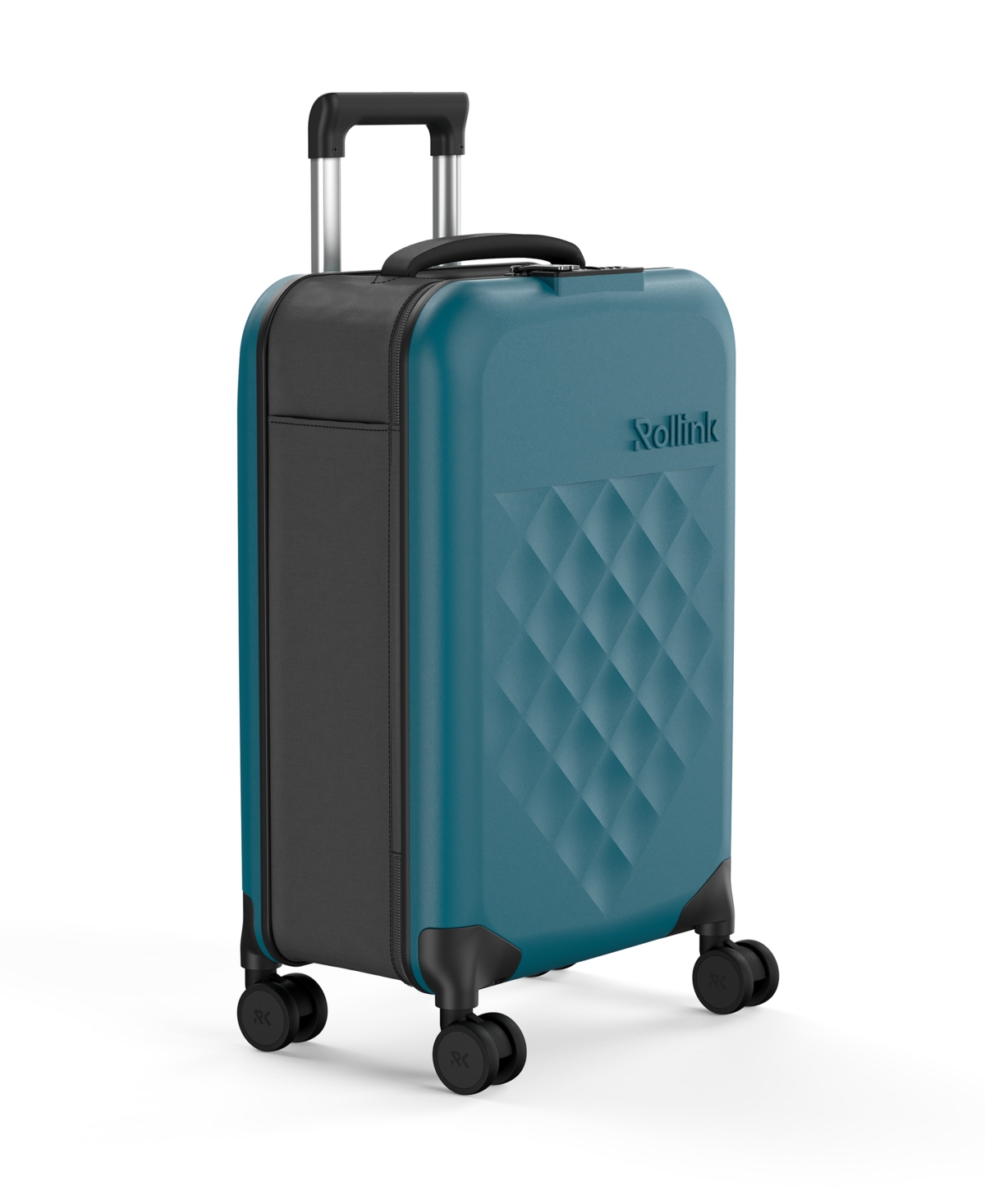 Rollink Flex 360 Carry-on 22" Spinner Suitcase In Dark Green