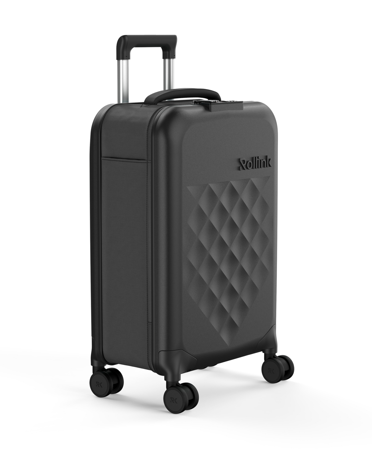 Rollink Flex 360 Carry-on 22" Spinner Suitcase In Black