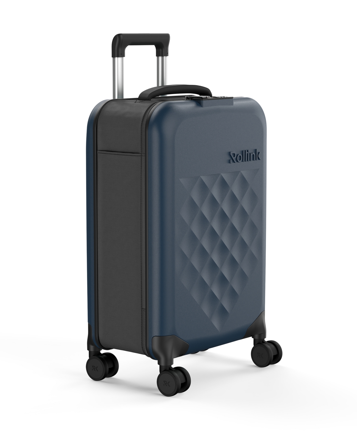 Rollink Flex 360 Carry-on 22" Spinner Suitcase In Dark Blue