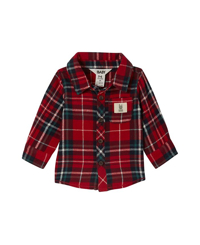 COTTON ON Baby Boys Long Sleeve Rugged Shirt - Macy's