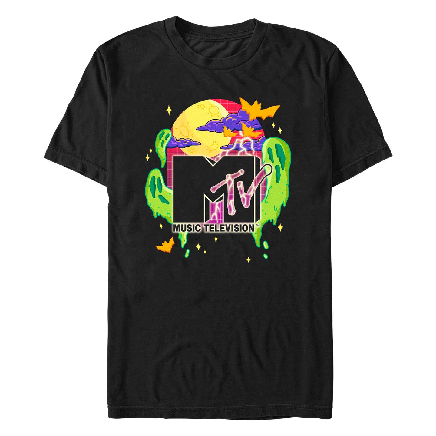 Мужская футболка Fifth Sun MTV Halloween Tombstone Short Sleeves, цвет: Чёрный — фото 1