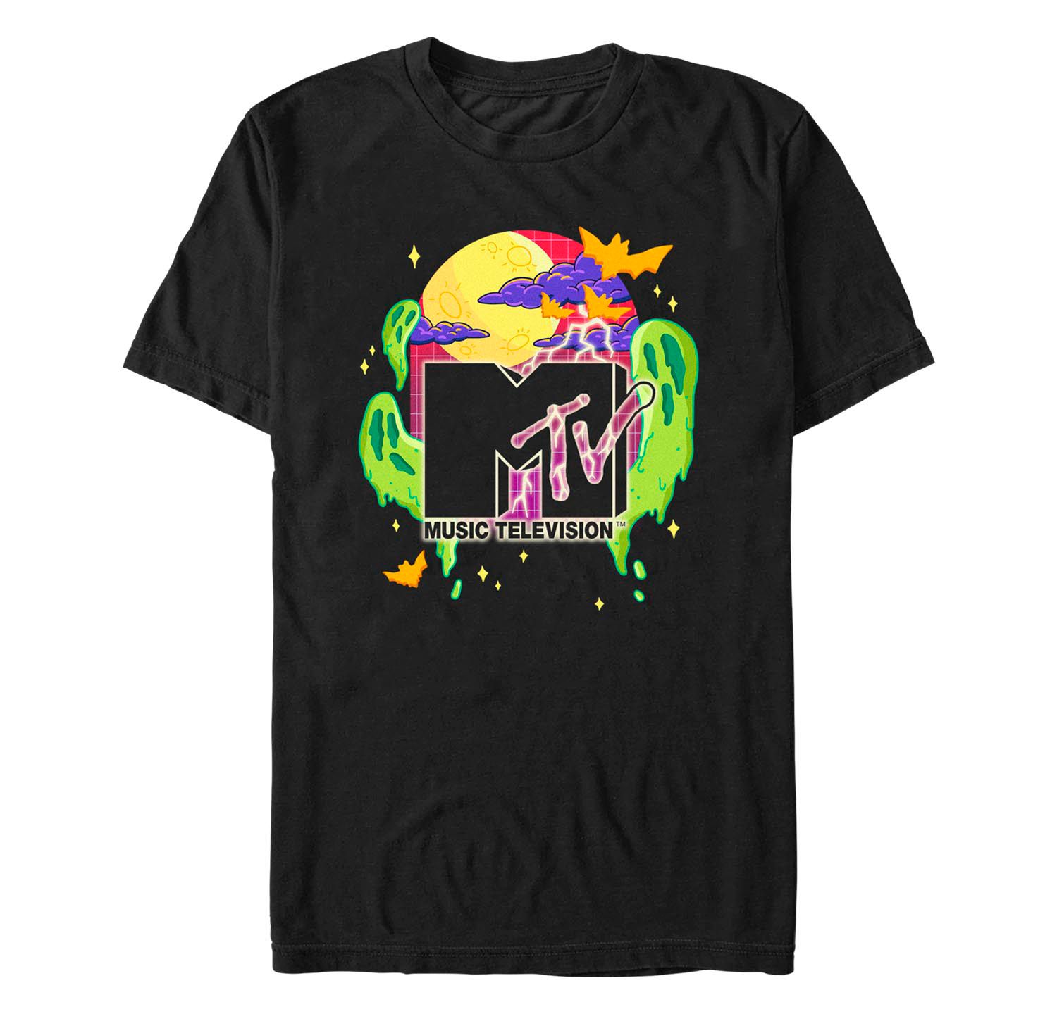 Men's MTV Halloween Tombstone Short Sleeves T-shirt