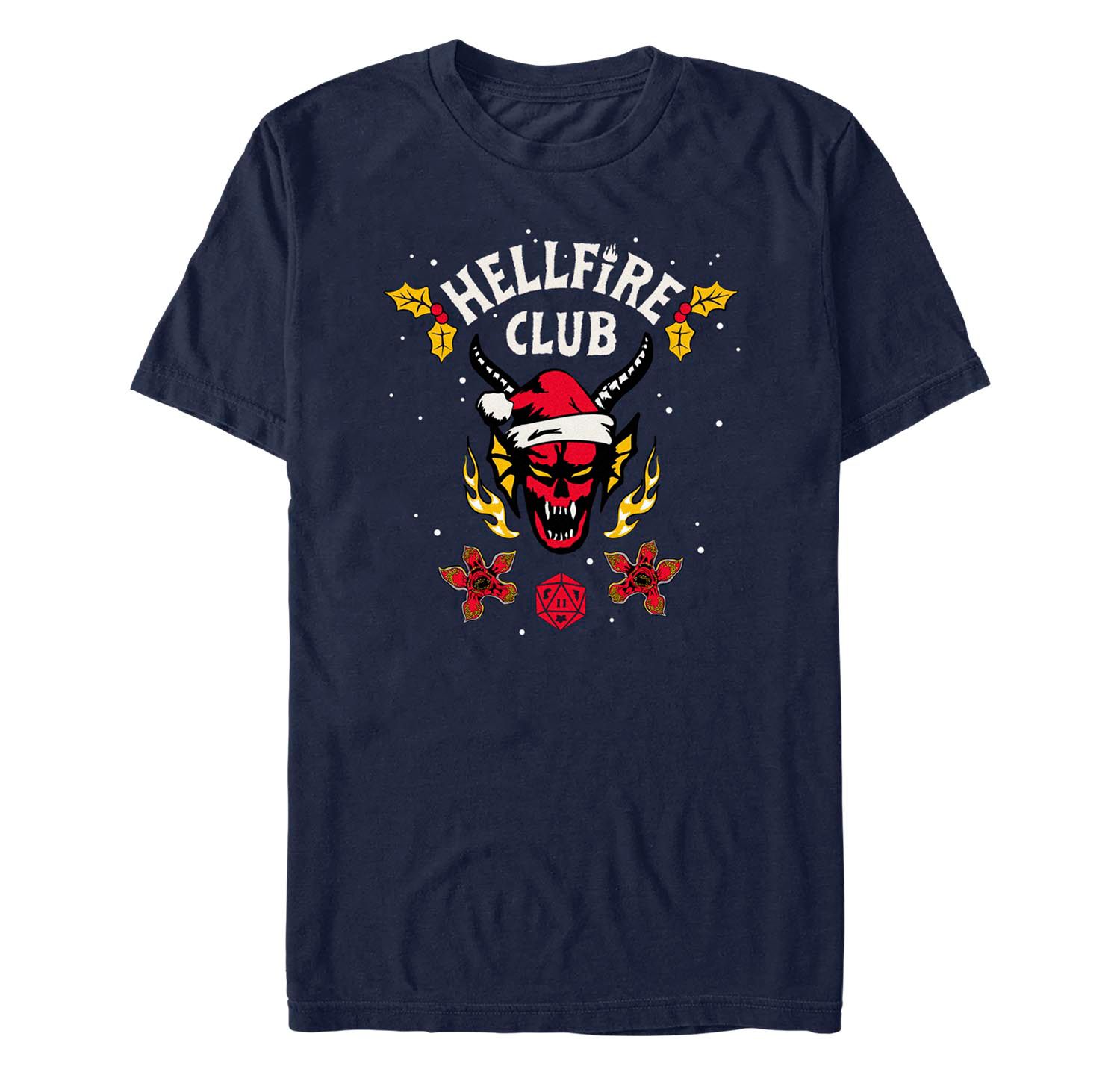 Men's Stranger Things A Hellfire Holiday Short Sleeves T-shirt