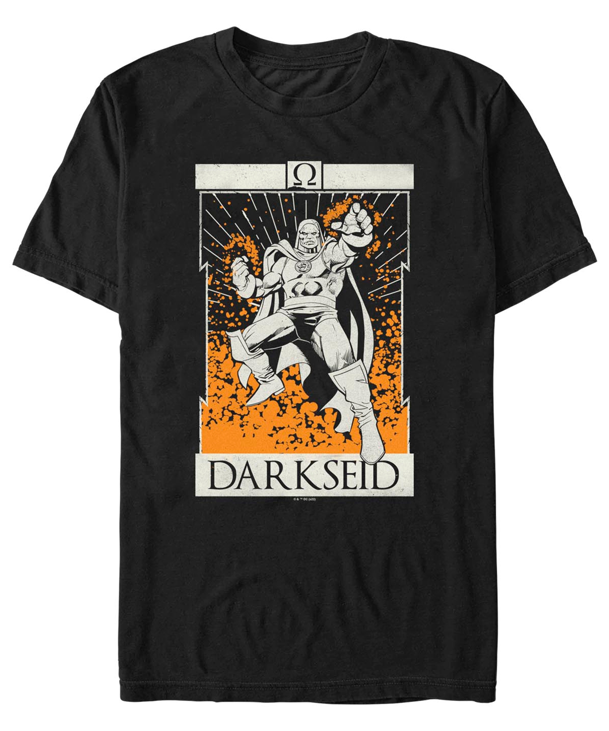 Fifth Sun Men's Justice League Darkseid Tarot Short Sleeves T-shirt In Black