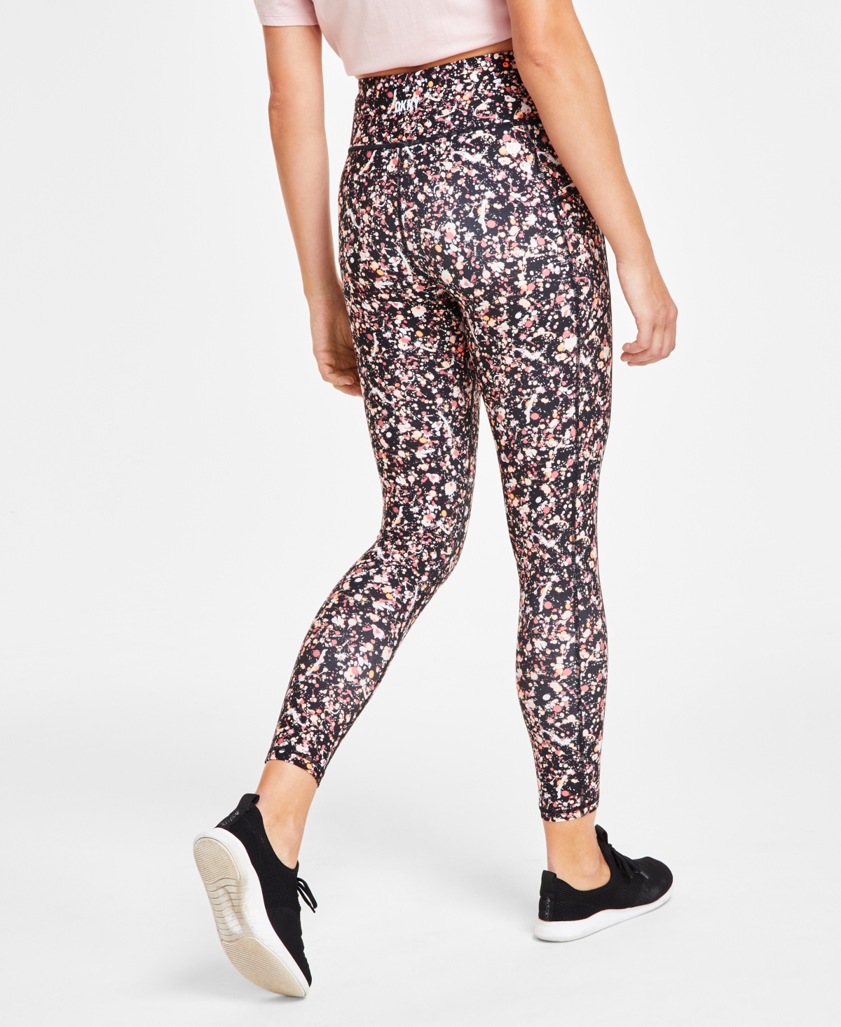 Dkny Sport Printed High-Waist 7/8 Leggings