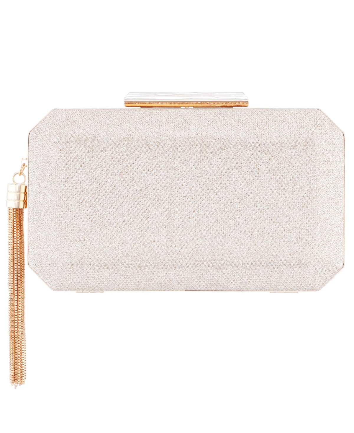 Nina Women's Geometric Minaudiere Bag with Tassle