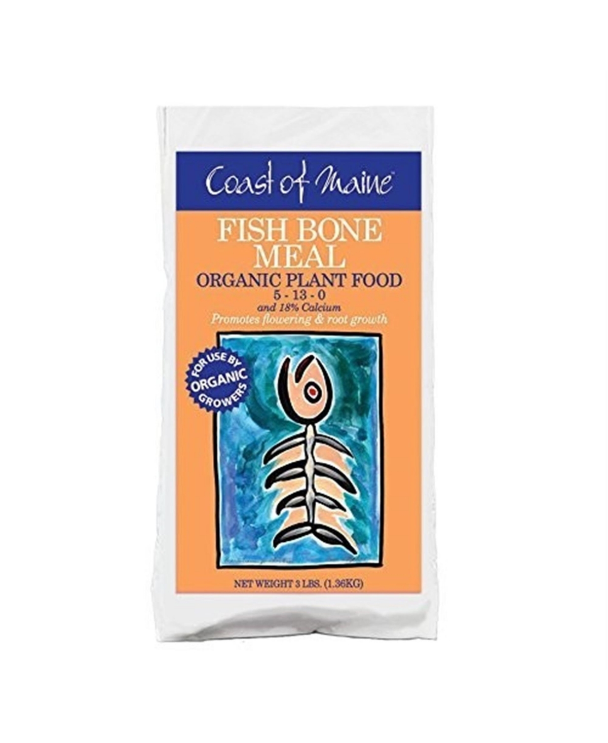 Fish Bone Meal, Organic Plant Food, 3lbs - Multi