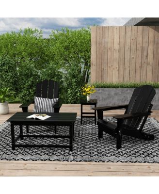 4-Piece Outdoor Paio Adirondack Conversation Set