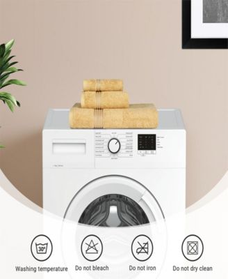 Solid Quick Drying Egyptian Cotton 3-Piece Bath Towel Set