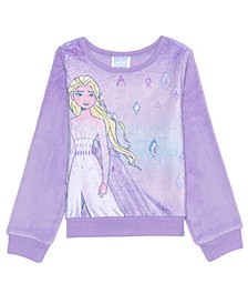 Little Girls Frozen Elsa Cozy Pullover Sweatshirt