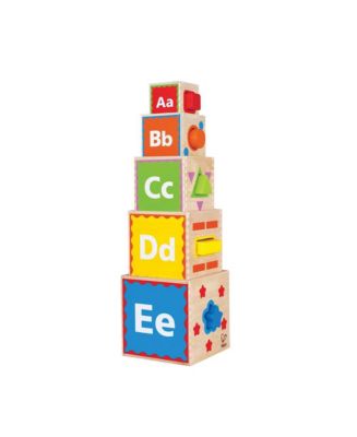 Hape Pyramid of Play Toddler Wooden Nesting Blocks - Macy's