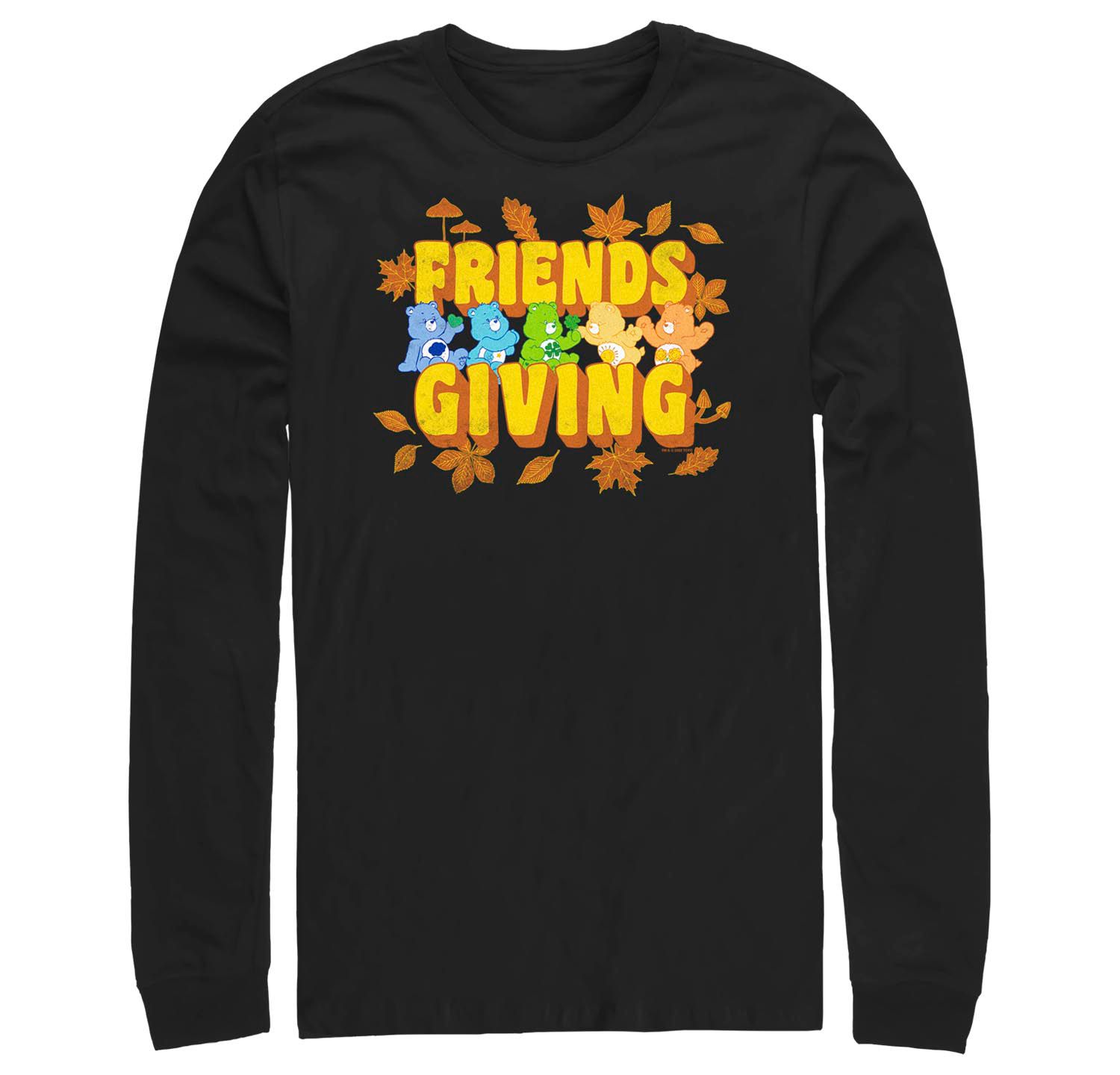 Men's Care Bears Friends Giving Long Sleeves T-shirt