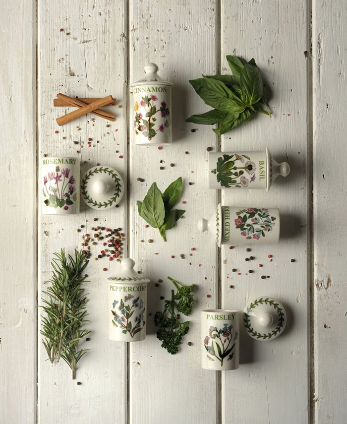 Botanic Garden Set of 6 Spice Jars (Assorted Motifs)