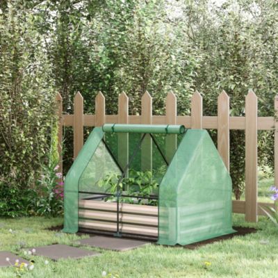 Raised Garden Bed with Cover, Mini house,