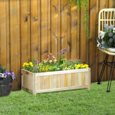 Foldable Raised Garden Bed Elevated Planter Flower Planting Box