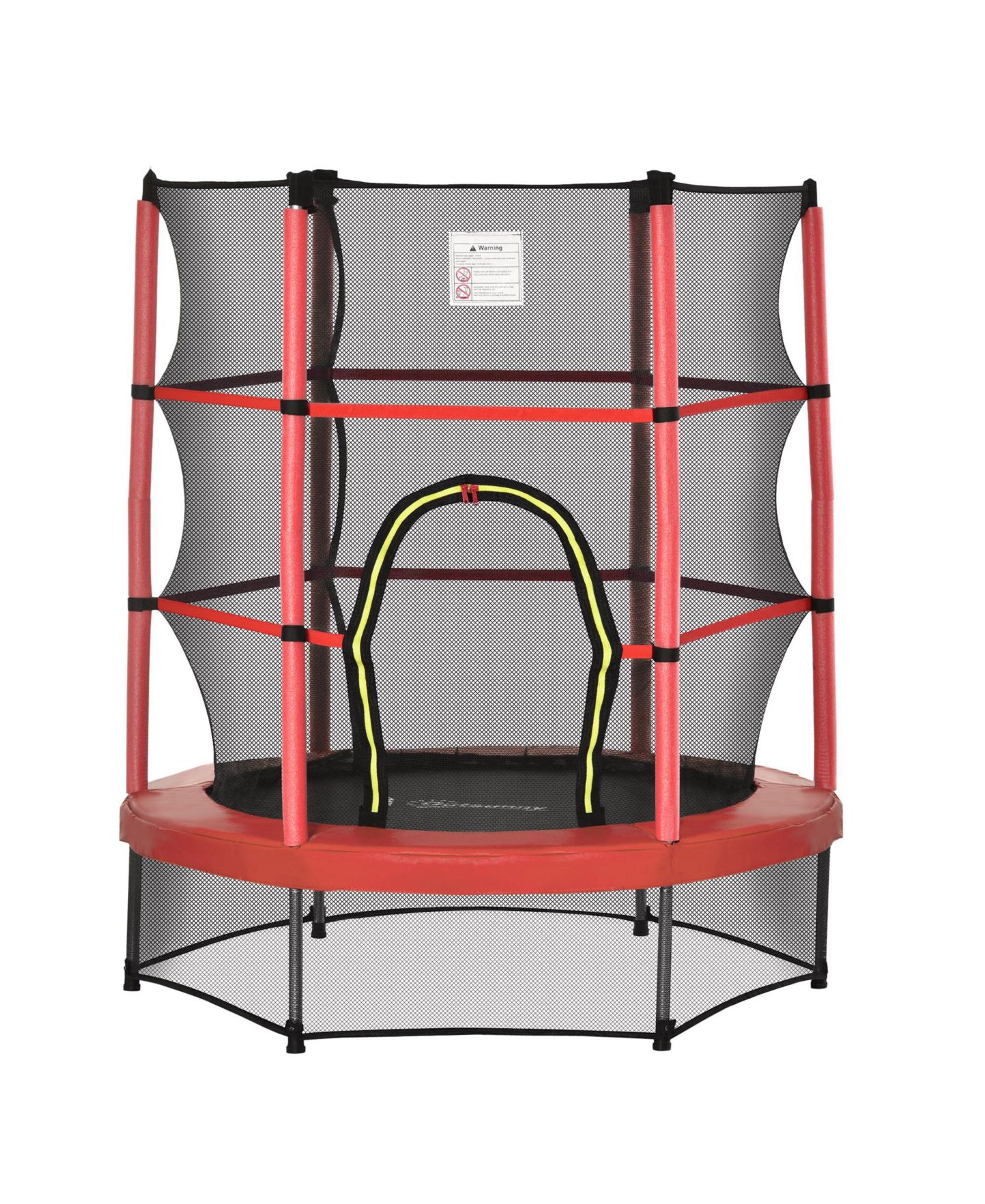 Детская игрушка Outsunny 5FT Springless Trampoline with Enclosure Net, 99 lbs Capacity, Ages 3-6 — фото 1