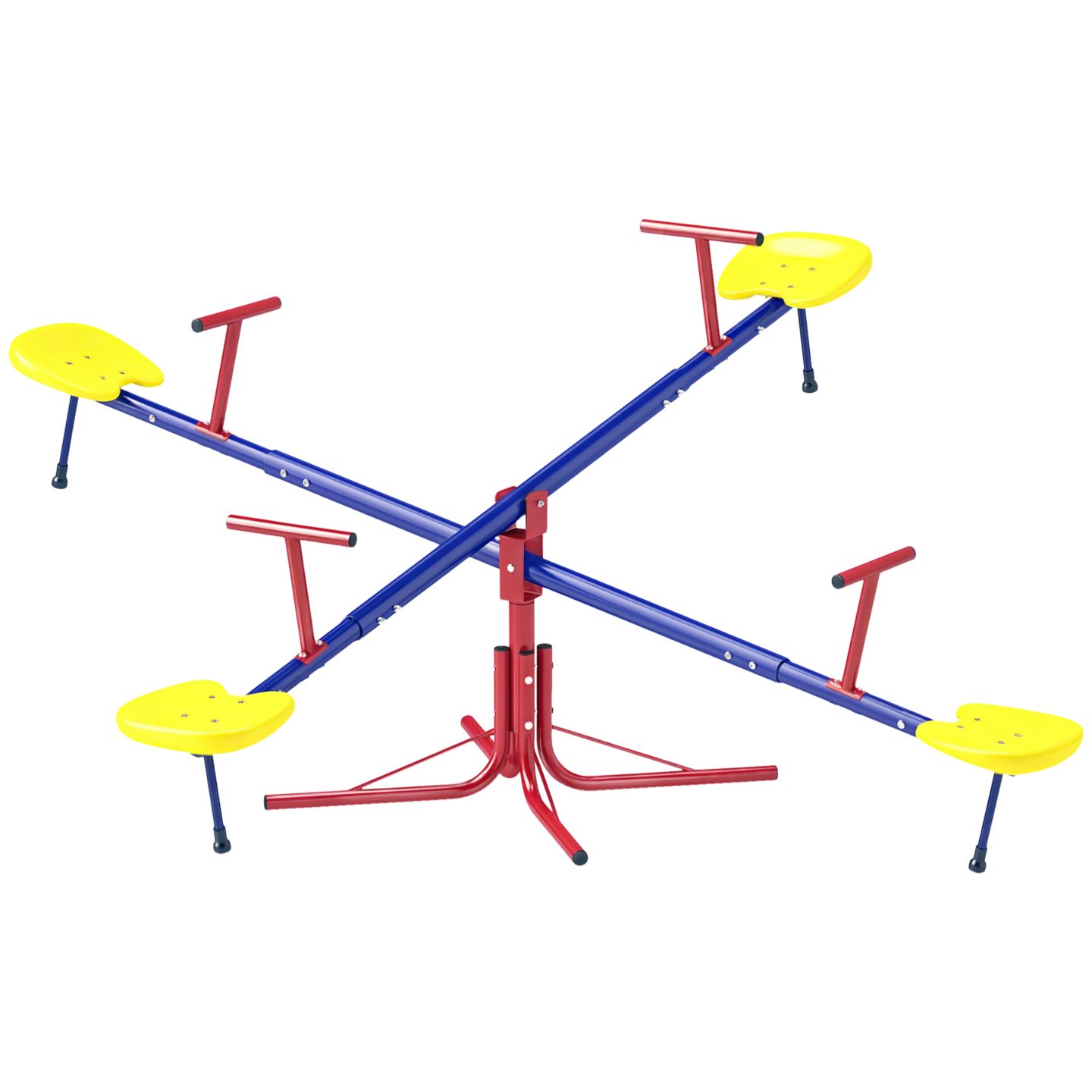 Детская игрушка Outsunny Teeter Totter for Kids with 4 Seats for 3-8 Years — фото 1