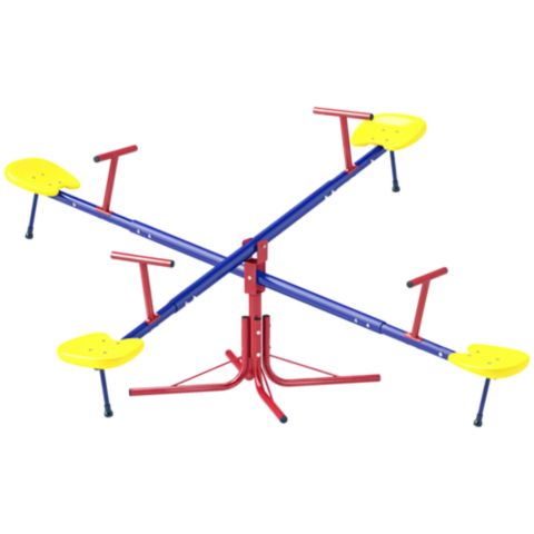 Детская игрушка Outsunny Teeter Totter for Kids with 4 Seats for 3-8 Years