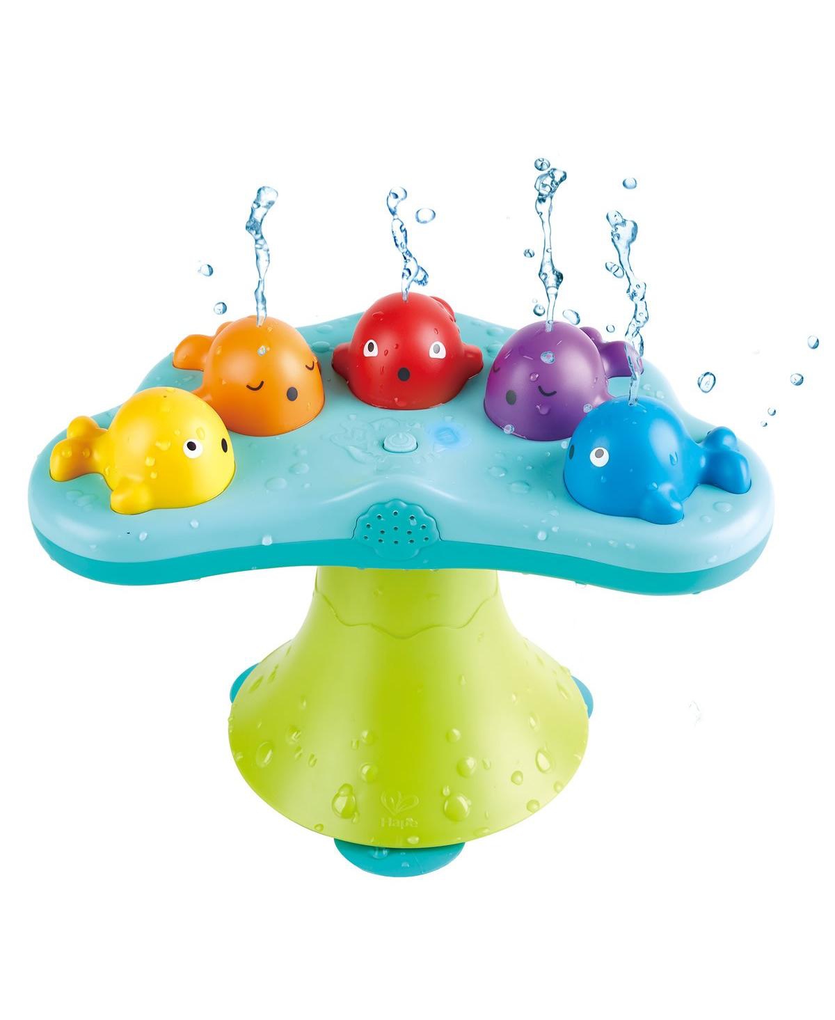 Hape Kids' Musical Whale Fountain Bath & Pool Toy In Bright Blue