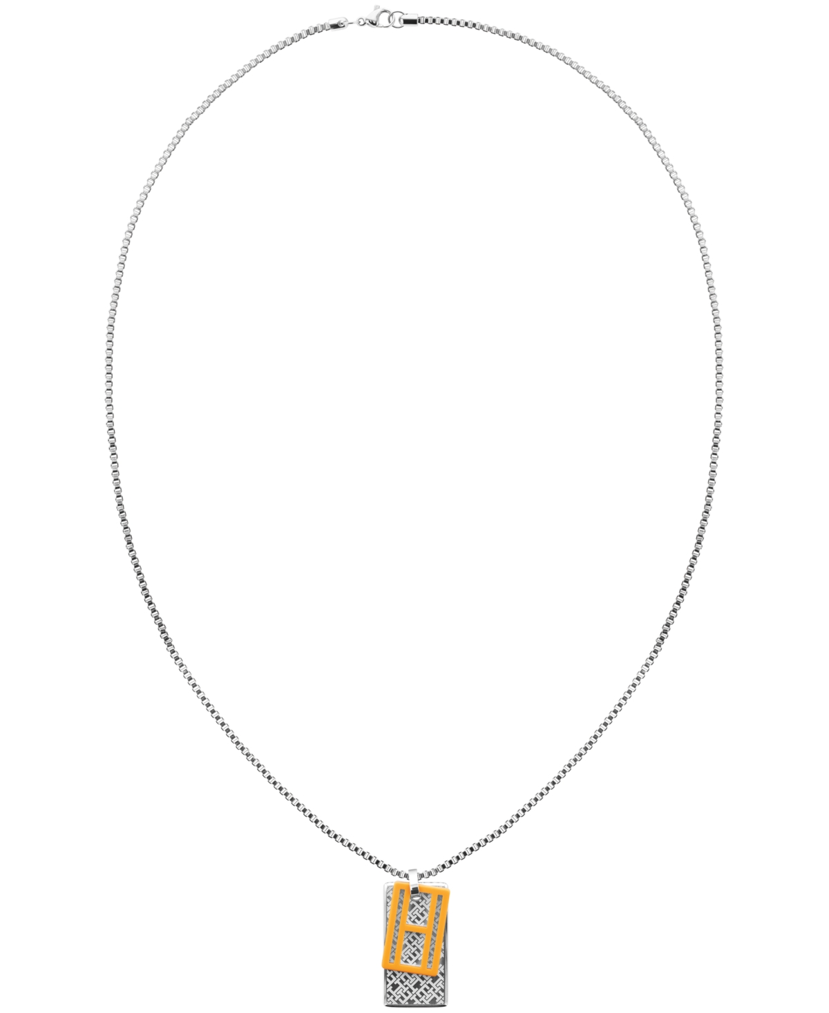 Tommy Hilfiger X Anthony Ramos Men's Stainless Steel Necklace In Silver