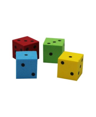 Foam Dice 16mm Assorted, Tub of 200