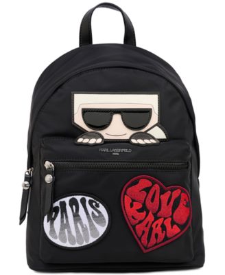 KARL LAGERFELD PARIS - Amour Signature Patch Backpack