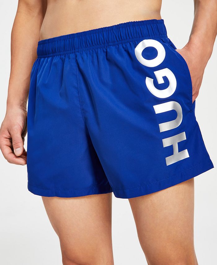 HUGO Men's Abas Logo-Print 5