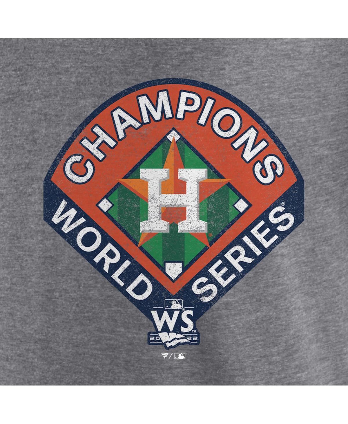 Shop Fanatics Men's  Heather Gray Houston Astros 2022 World Series Champions Complete Game T-shirt