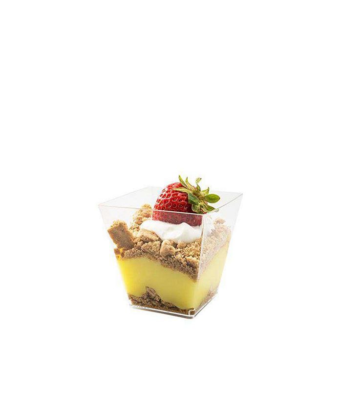 Smarty Had A Party 2 oz. Clear Plastic Mini Verrine Sample Cube Cups (240 Cups) Macy's