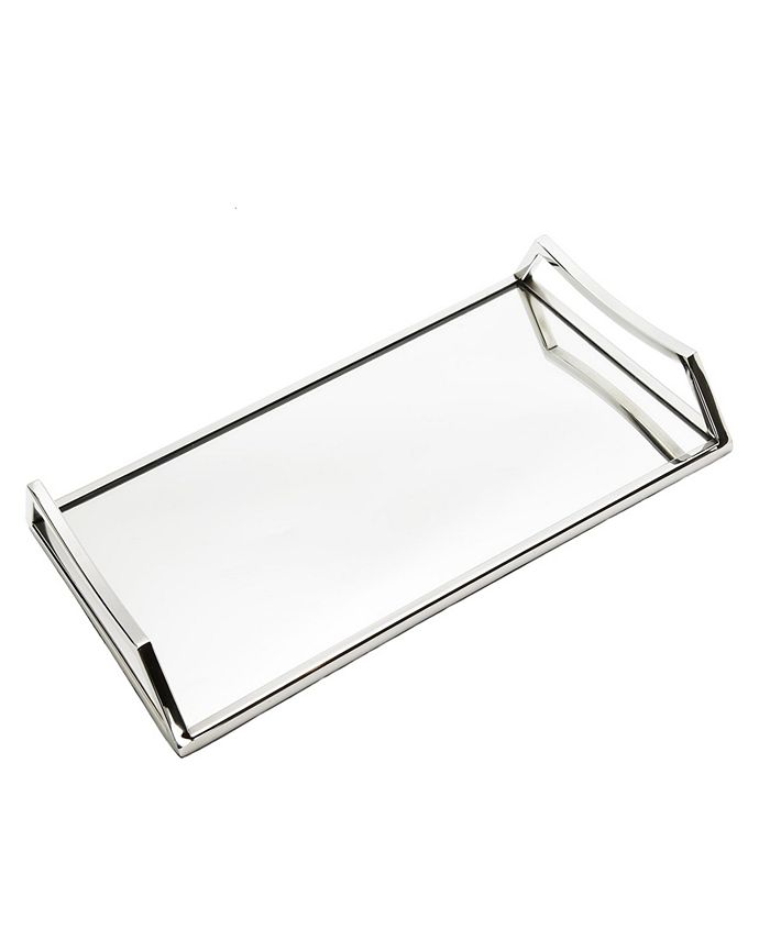 Classic Touch Oblong Mirror Serving Tray with Handles Macy's