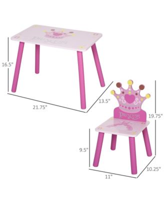 3 Piece Kids Table and Chair Set,