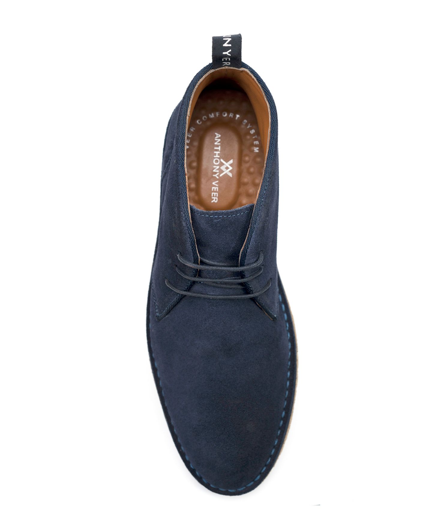 Мужские ботинки Anthony Veer George Suede Lace-Up Chukka, цвет: Океанский синий — фото 4