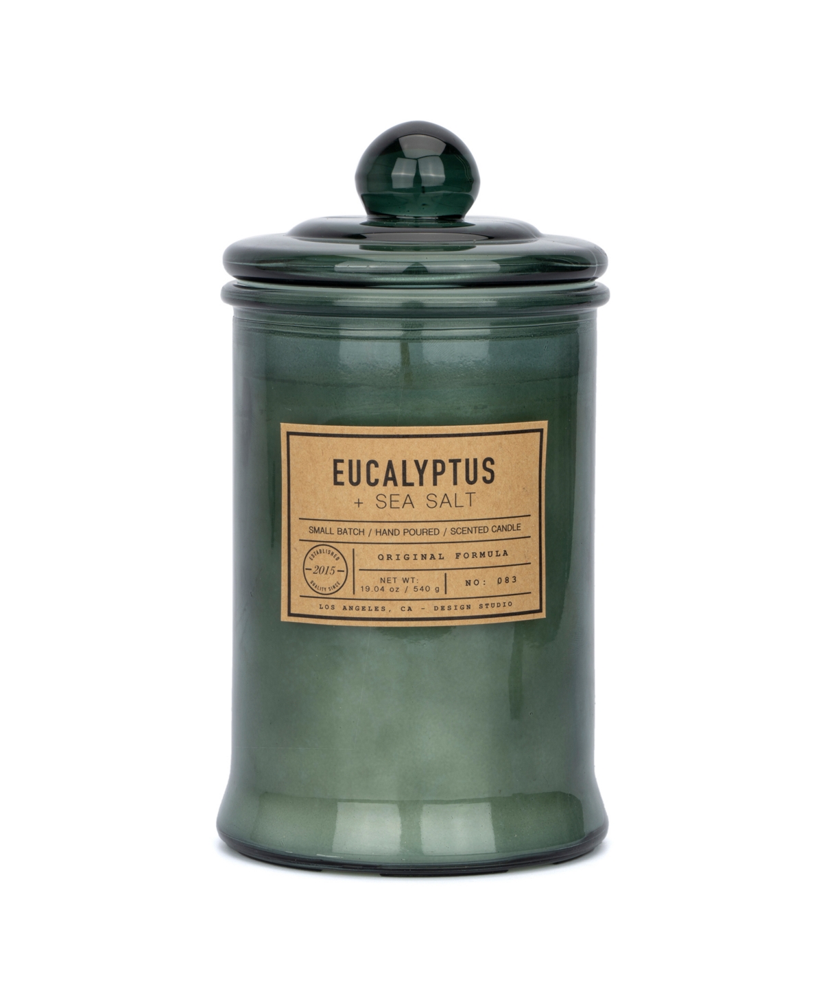 Hybrid & Company Eucalyptus-sea Salt Scented Jar Candle In Sage